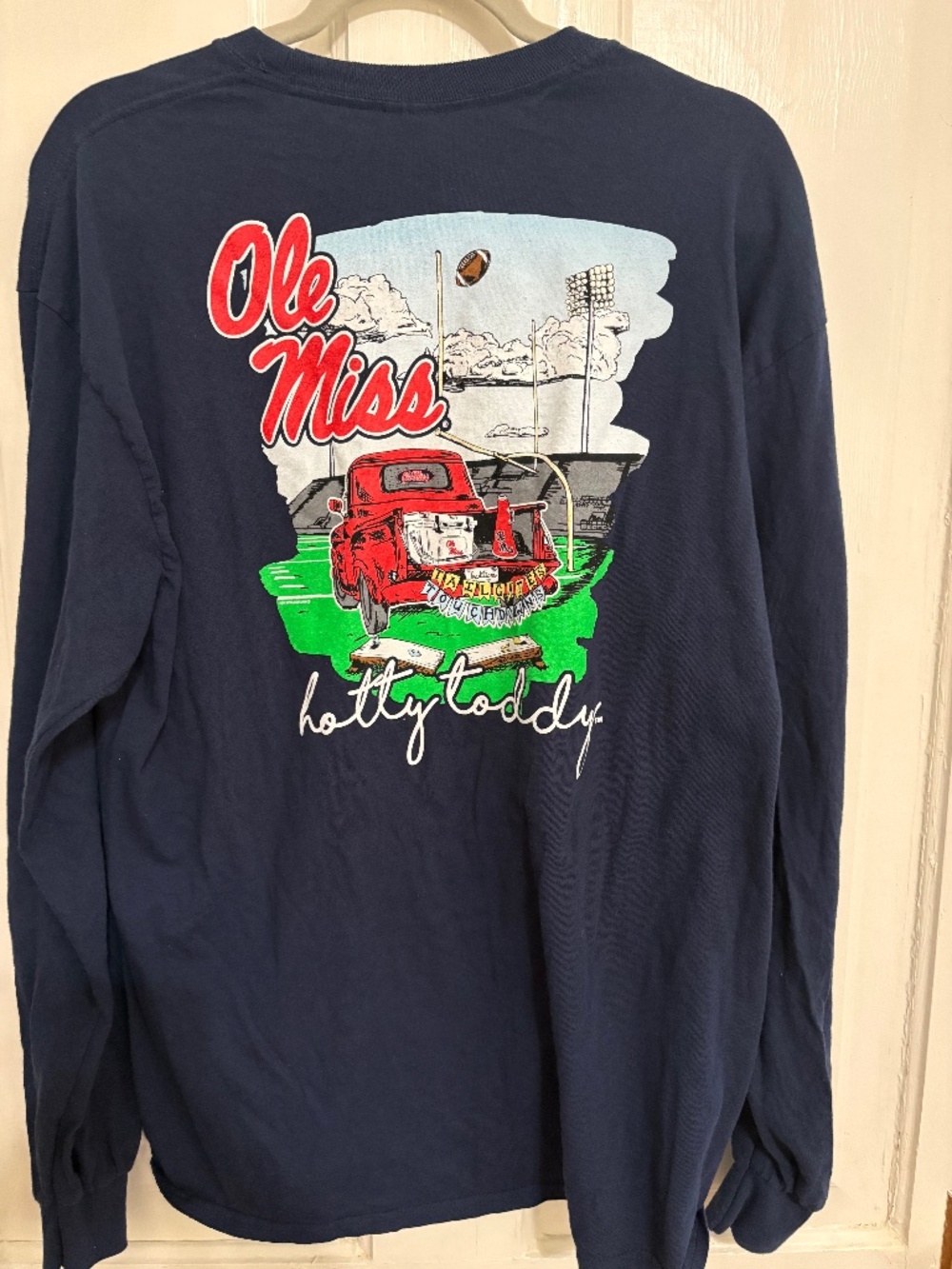 Ole Miss Long Sleeve Tee Shirts HottyToddy Size XL